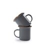 Barebones Living Barebones Enamel Espresso Cup, Slate Gray, 4 oz CKW-375